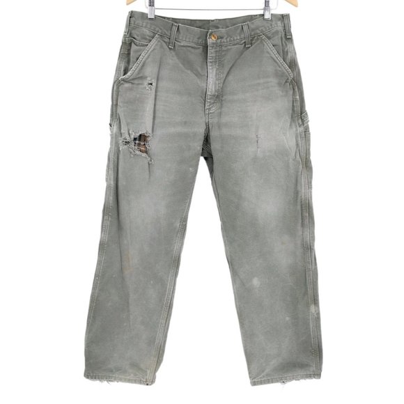 flannel lined washed duck dungaree